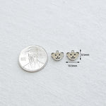 SG.386 // Surgical Steel Smile Bear Pendant , 1pc / 5-6548-03