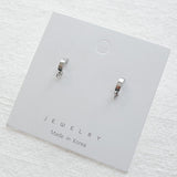 SG.394 // Surgical Steel Half Circle  Ear Post , 2pc / 8-8924-02