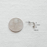 SG.394 // Surgical Steel Half Circle  Ear Post , 2pc / 8-8924-02