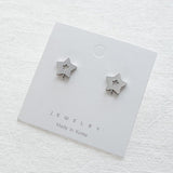 SG.391 // Surgical Steel Star&Star Ear Post , 2pc / 8-8924-05
