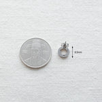 SG.392 // Surgical Steel Circle Ring Ear Post , 2pc / 8-8924-04
