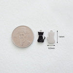 SG.400 // Surgical Steel Cat Back - Small Pendant , 1pc / 5-6524-05