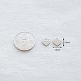 SG.396 // Surgical Steel Zodiac Sign Heart Pendant , 1pc / 5-6545-00