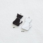 SG.399 // Surgical Steel Cat Back - Big Pendant , 1pc / 5-6524-06