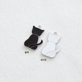 SG.399 // Surgical Steel Cat Back - Big Pendant , 1pc / 5-6524-06