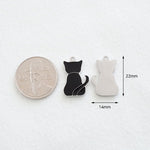 SG.399 // Surgical Steel Cat Back - Big Pendant , 1pc / 5-6524-06