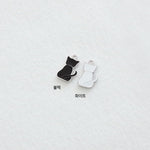 SG.400 // Surgical Steel Cat Back - Small Pendant , 1pc / 5-6524-05