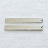 SG.404 // Surgical Steel Long Square Stick Pendant , 1pc / 5-6517-07