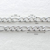 SG.410 // Surgical Steel 7.5mm 3:1 Chain , 50cm / 8-0050-49C