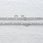 SG.408 // Surgical Steel 3mm 3:1 Chain , 50cm / 8-0050-49A