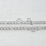 SG.409 // Surgical Steel 4mm 3:1 Chain , 50cm / 8-0050-49B