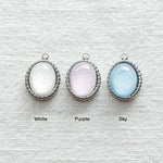 SG.414 // Surgical Steel Pearl Oval-Small Pendant , 1pc / 5-6549-01
