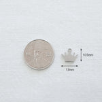 SG.418 // Surgical Steel Simple Crown Pendant , 1pc / 5-6544-05