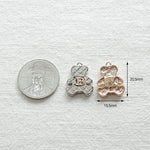 PD.2166 // Check B Bear Pendant, 1 Pc / 5-2216-04