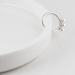 [ 925 Sterling silver ] Three Pearls Ear Cuff