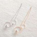 PD.2170 // Double Circle Drop Pendant, 1 Pc / 5-2078-02
