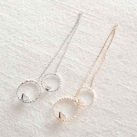 PD.2170 // Double Circle Drop Pendant, 1 Pc / 5-2078-02