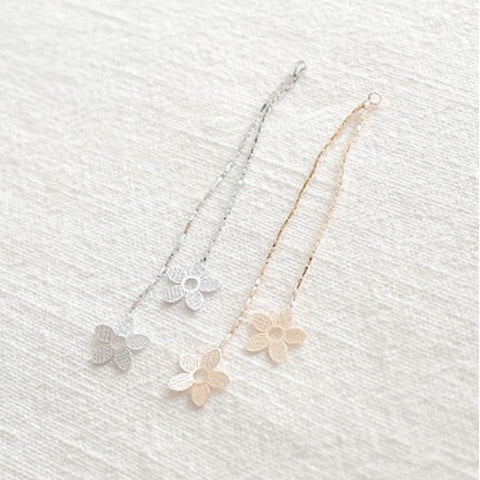 PD.2168 // Double Flower Drop Pendant, 1 Pc / 5-2072-04