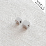 SG.426 // Surgical Steel Pass Type Square Ball Pendant , 1pc / 5-6550-03