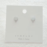 SG.427 // Surgical Steel Simple Round Ear Post , 2pc / 8-8923-05