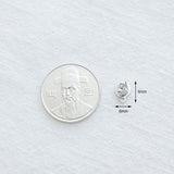 SG.427 // Surgical Steel Simple Round Ear Post , 2pc / 8-8923-05