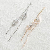 PD.2172 // Cutting Water Drop & Cubic Pendant, 1 Pc / 5-2078-04