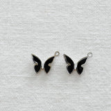 SG.428 // Surgical Steel Black Butterfly Pendant , 1pc / 5-6549-06