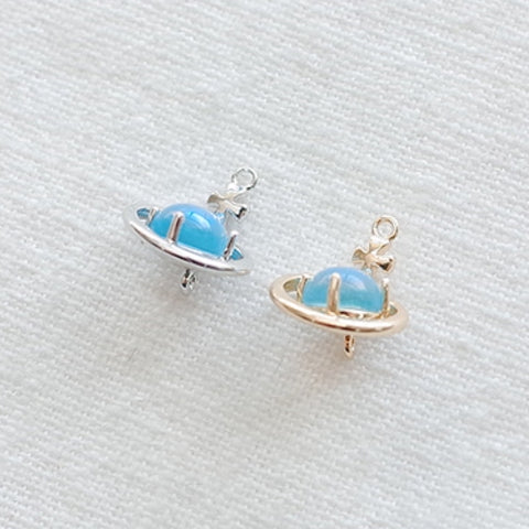PD.2188 // UFO Blue Aurora Connector Pendant, 1 Pc / 5-2055-02