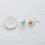 PD.2188 // UFO Blue Aurora Connector Pendant, 1 Pc / 5-2055-02