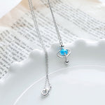 PD.2188 // UFO Blue Aurora Connector Pendant, 1 Pc / 5-2055-02