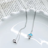 PD.2188 // UFO Blue Aurora Connector Pendant, 1 Pc / 5-2055-02