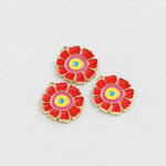 PD.2189 // Vivid Flower Pendant, 2 Pc / P-SS-1233
