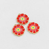 PD.2189 // Vivid Flower Pendant, 2 Pc / P-SS-1233