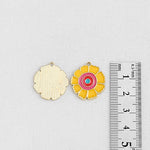 PD.2189 // Vivid Flower Pendant, 2 Pc / P-SS-1233