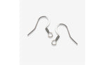 SG.599 // Surgical Steel Spring Hook Fishing Earrings [Silver], 4 pc