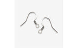 SG.599 // Surgical Steel Spring Hook Fishing Earrings [Silver], 4 pc