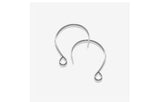 SG.604 // Surgical Steel Design Fishing Earrings [Silver], 2 pc