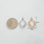 PD.1973 // Blank Cubic Pendant, 1 Pc