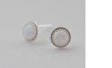 [ 925 Sterling silver ] Mini Opal Stone Roren Earring