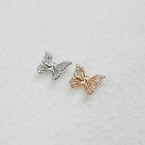 PD.2084 // Striped Cubic Butterfly Pendant, 2 Pc [5-2012-10]