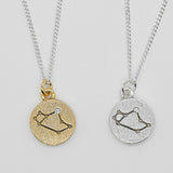 [ 925 Sterling silver ] zodiac Sign Pendant Silver Necklace