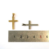 SG.524 // Surgical Steel Cross Pendant [Siver, Gold, Rose Gold], 1 pc