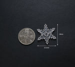 PD.2106 // Christmas - Acrylic Snowflake Pendant, 1 Pc [5-4161-01]