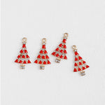 PD.2111 // Red Christmas Tree Pendant, 2 Pc / P-SS-1008