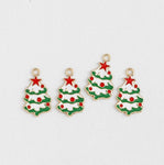 PD.2108 // Red Star Christmas Tree Pendant, 2 Pc / P-SS-1009