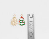 PD.2108 // Red Star Christmas Tree Pendant, 2 Pc / P-SS-1009