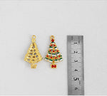 PD.2110 // Red Ball Christmas Tree Pendant, 2 Pc / P-SS-1060