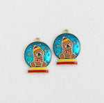 PD.2112 // Winter Orgel Bear Pendant, 2 Pc / P-SS-1033