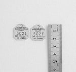 PD.2117 // 5021 Silver Square Pendant, 2 Pc / P-SS-0885