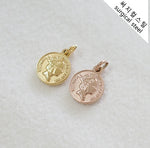 SG.172 // Surgical Steel British Coin  Pendant , 1 Pc [5-6539-05]